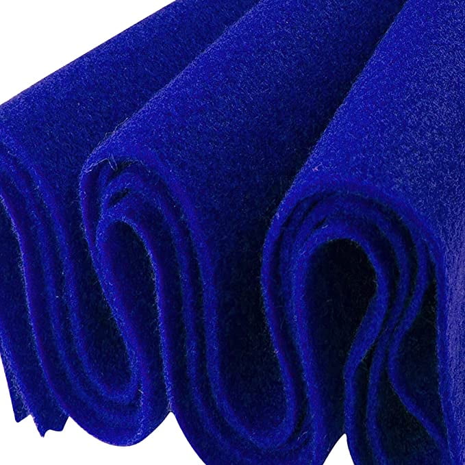 FabricLA Craft Felt Fabric - 36 X 36 Inch Wide & 1.6mm Thick Felt Fabric  - Use This Soft Felt for Crafts - Felt Material Pack - Royal Blue A15
