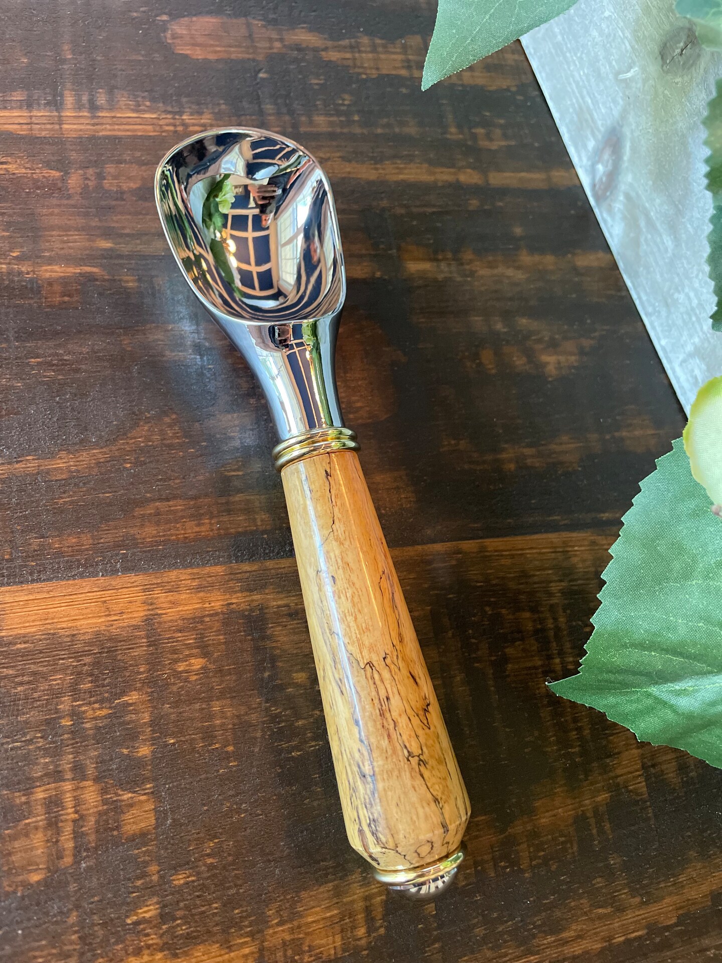 Ice Cream Scoop with Wood Handle