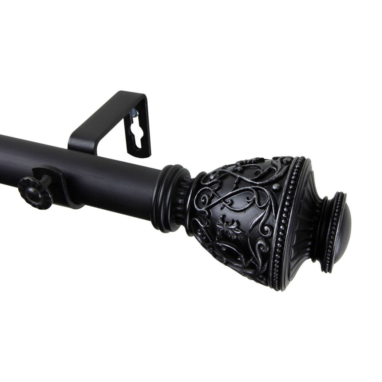 Rod Desyne Veda Curtain Rod 28-48 inch - Black