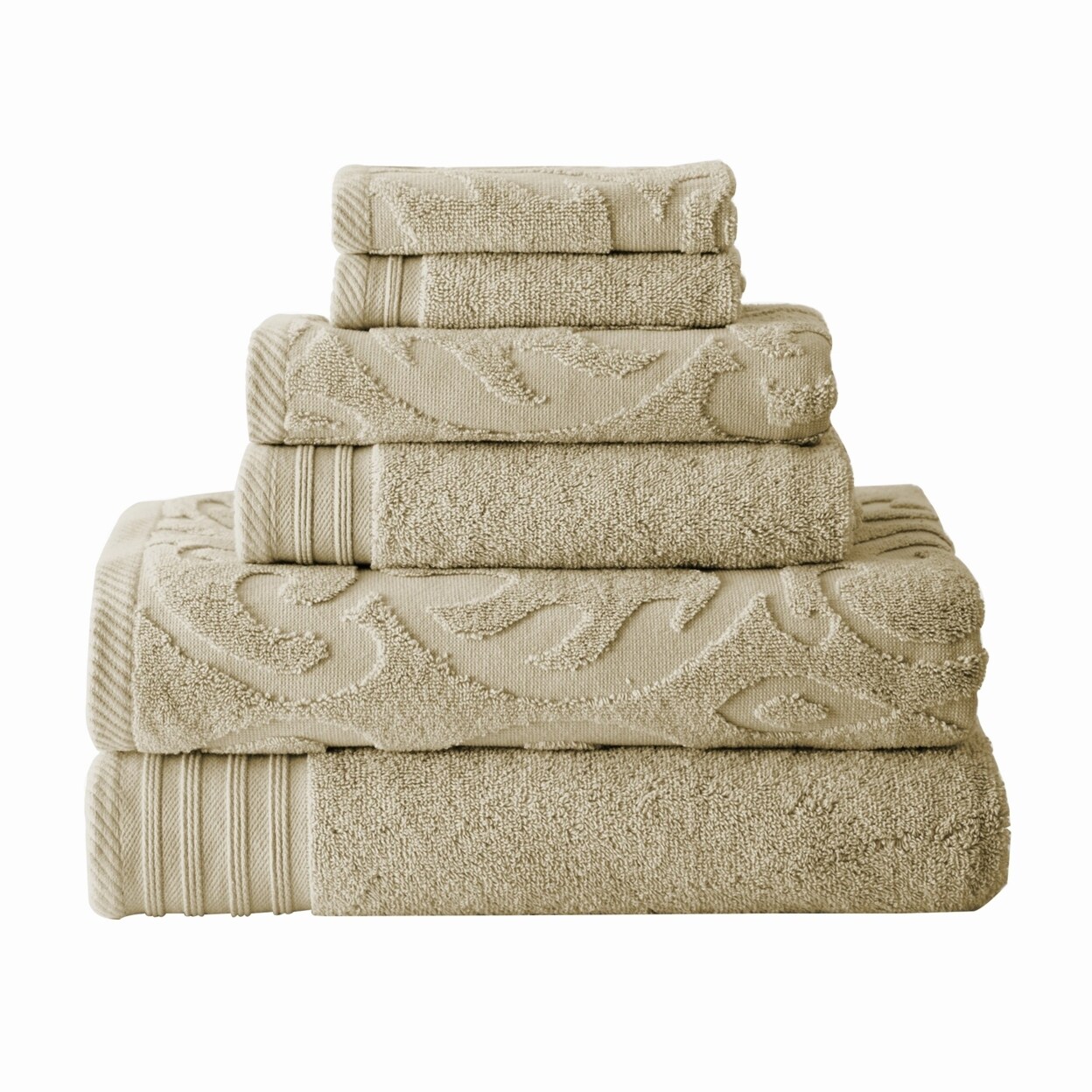 Egyptian Cotton Six-Piece Bath Towel Set