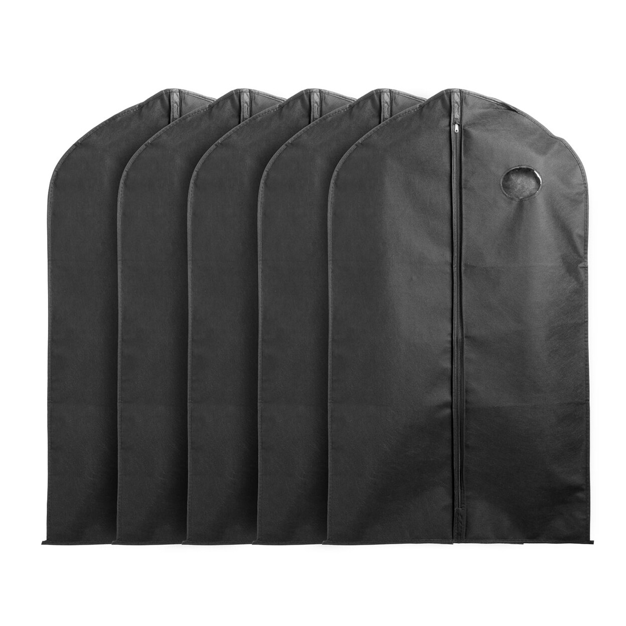 5Pcs 39In Garment Bags Hanging Suit Bags Covers Breathable