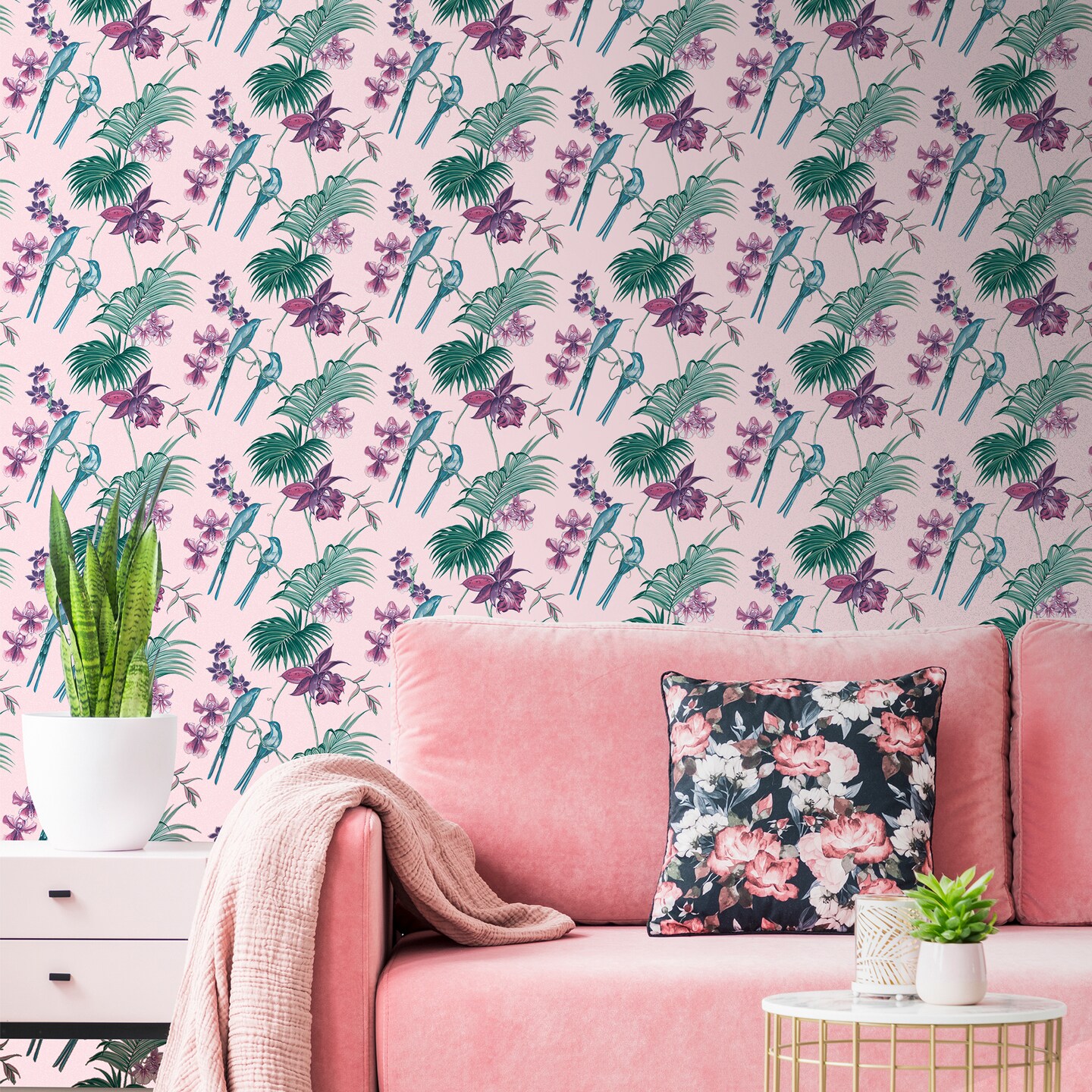 Utopia Pink Wallpaper