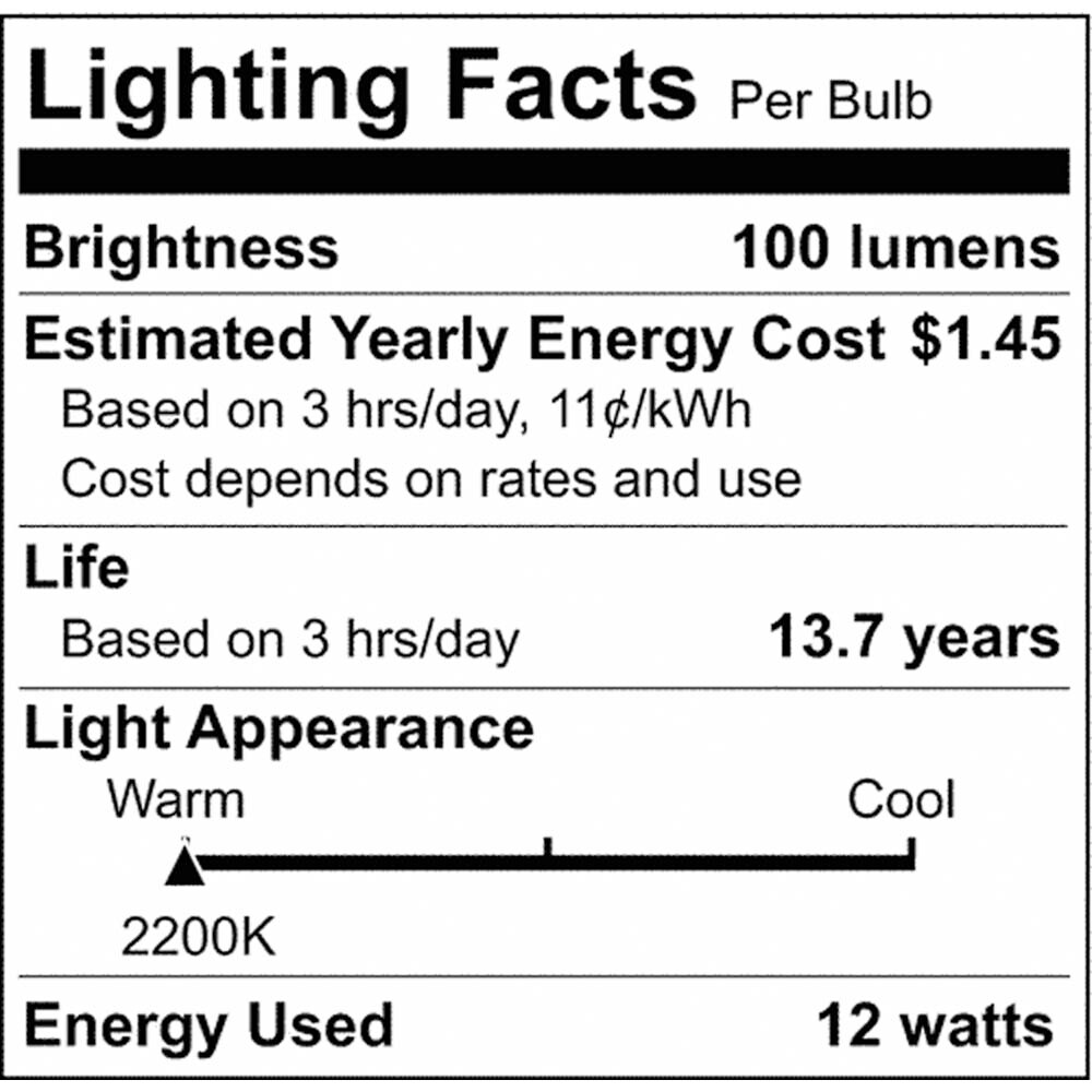 24-ft 12w 120v White Cord LED String Light - Includes 2200K 12-S14 bulbs