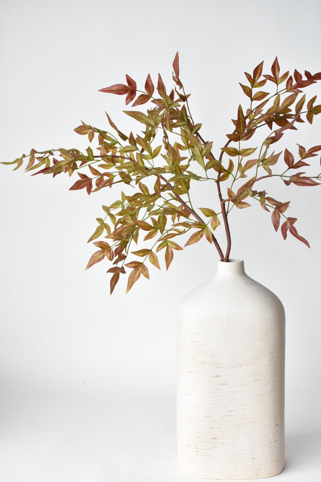 40&#x22; Faux Nandina Fall Foliage - Green/Burgundy