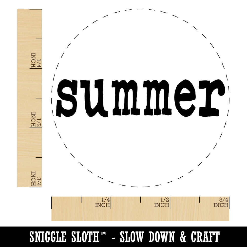 Summer Fun Text Self-Inking Rubber Stamp for Stamping Crafting Planners