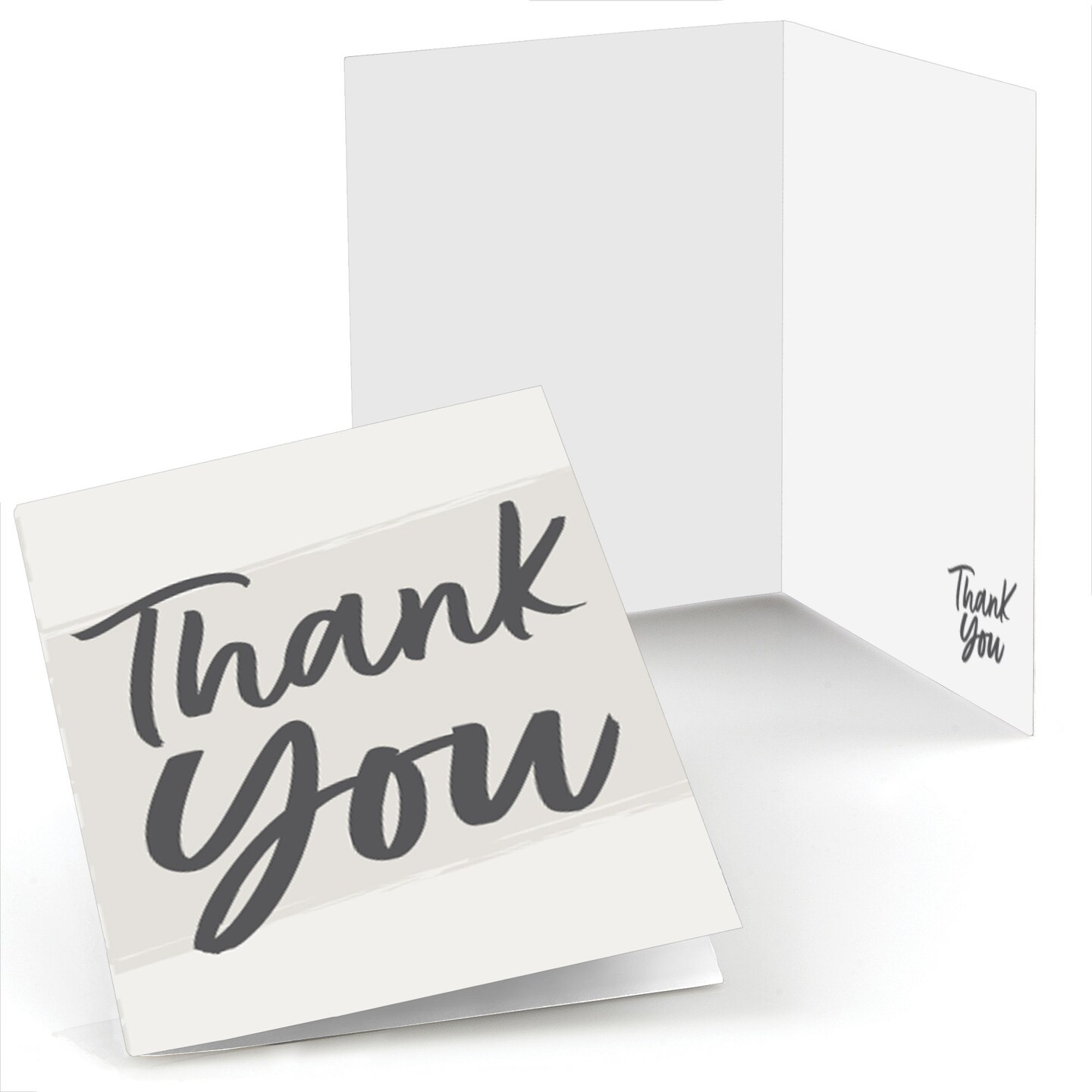 Big Dot of Happiness Champagne Elegantly Simple - Guest Party Favors Thank You Cards (8 count)