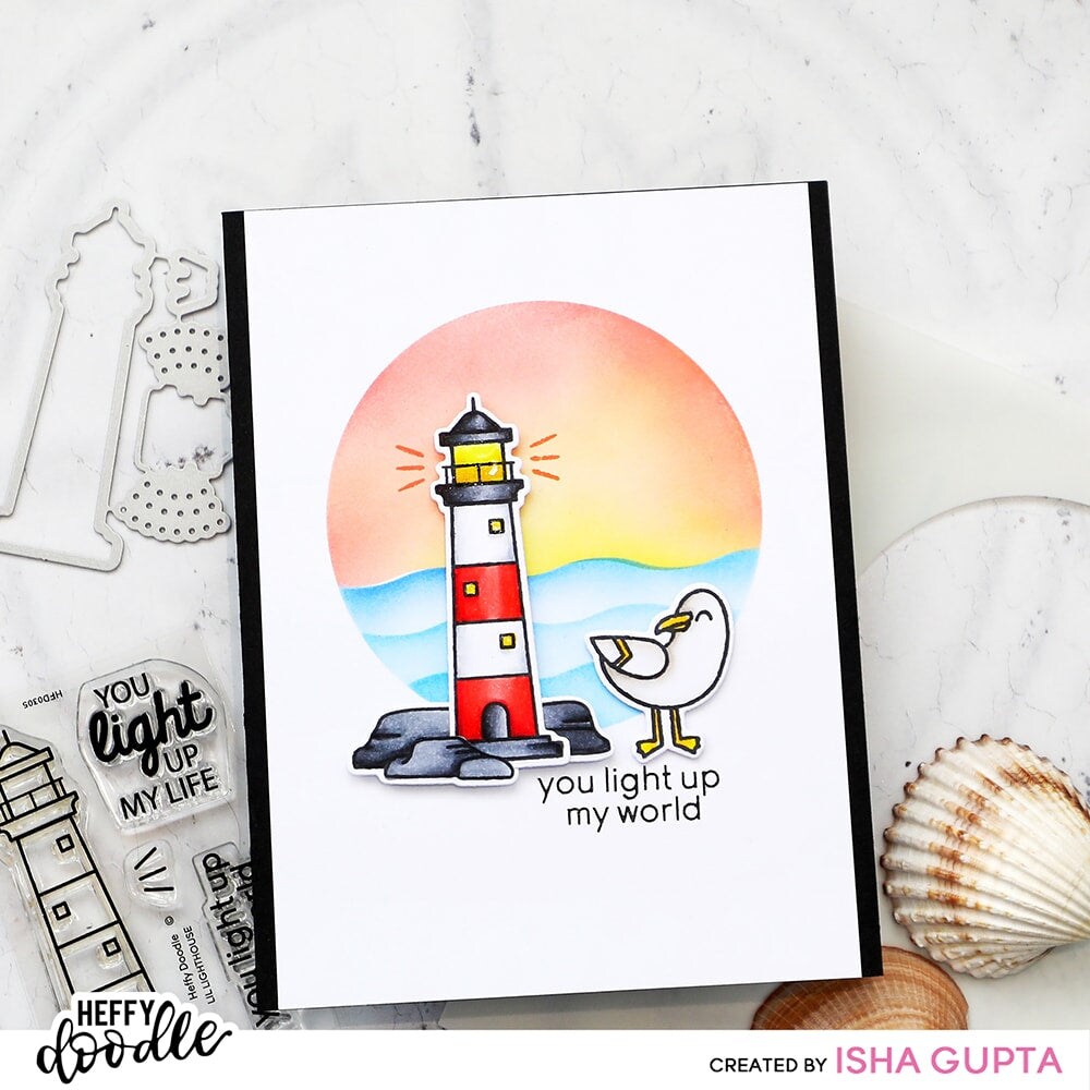 Heffy Doodle Lil Lighthouse Stamps