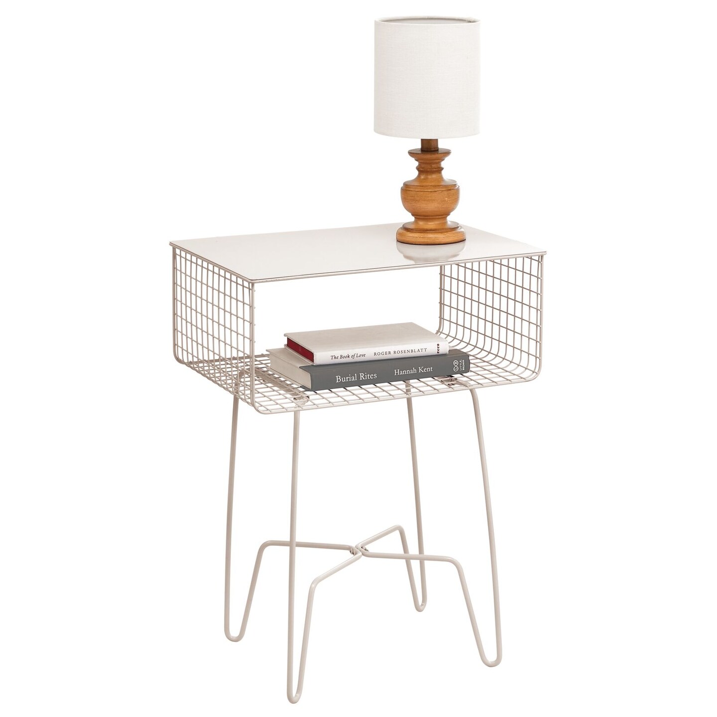 mDesign Modern Farmhouse Home Decor End Table, Metal Wire Storage Shelf Michaels