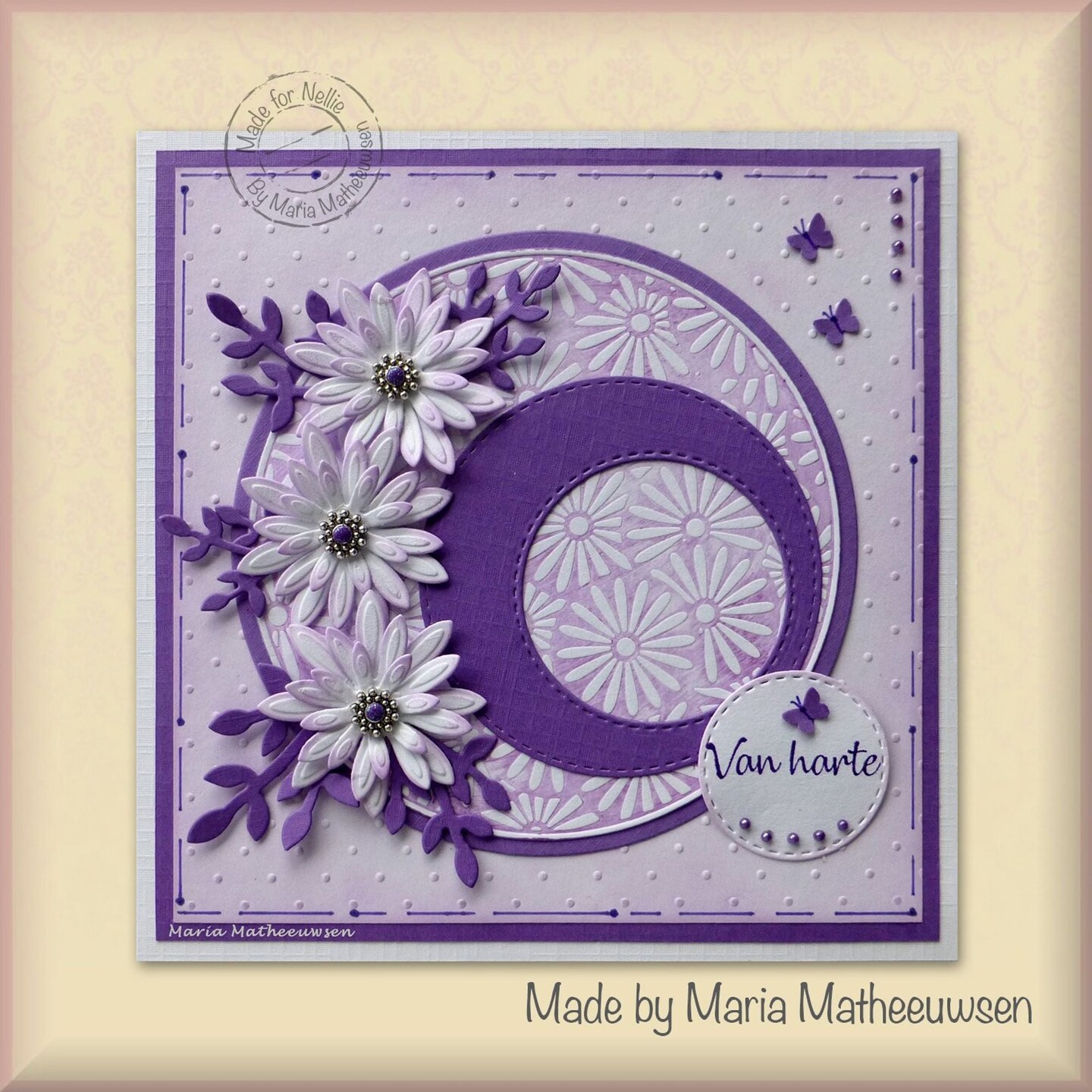 Nellie&#x27;s Choice  Stamping Die Round - Margerites