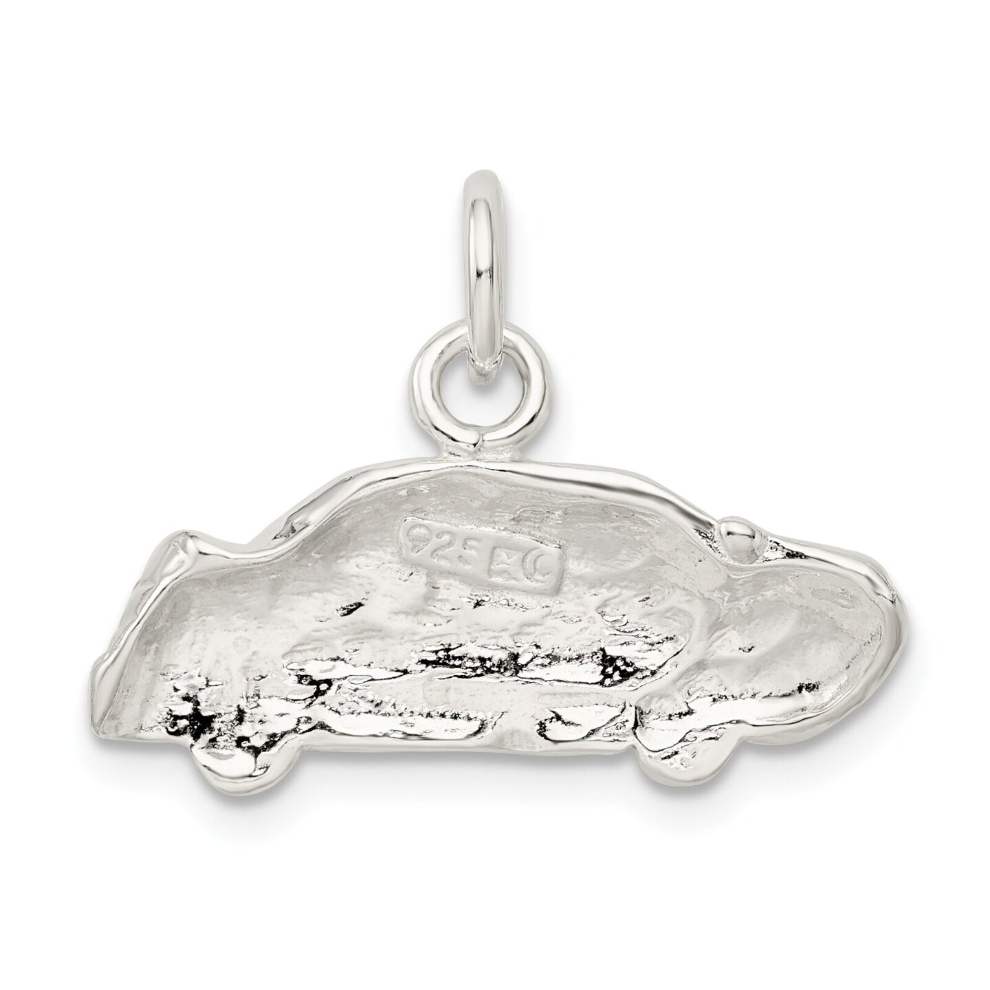 Sterling Silver Car Charm Pendant Jewelry Sports Coupe 14mm x 25mm