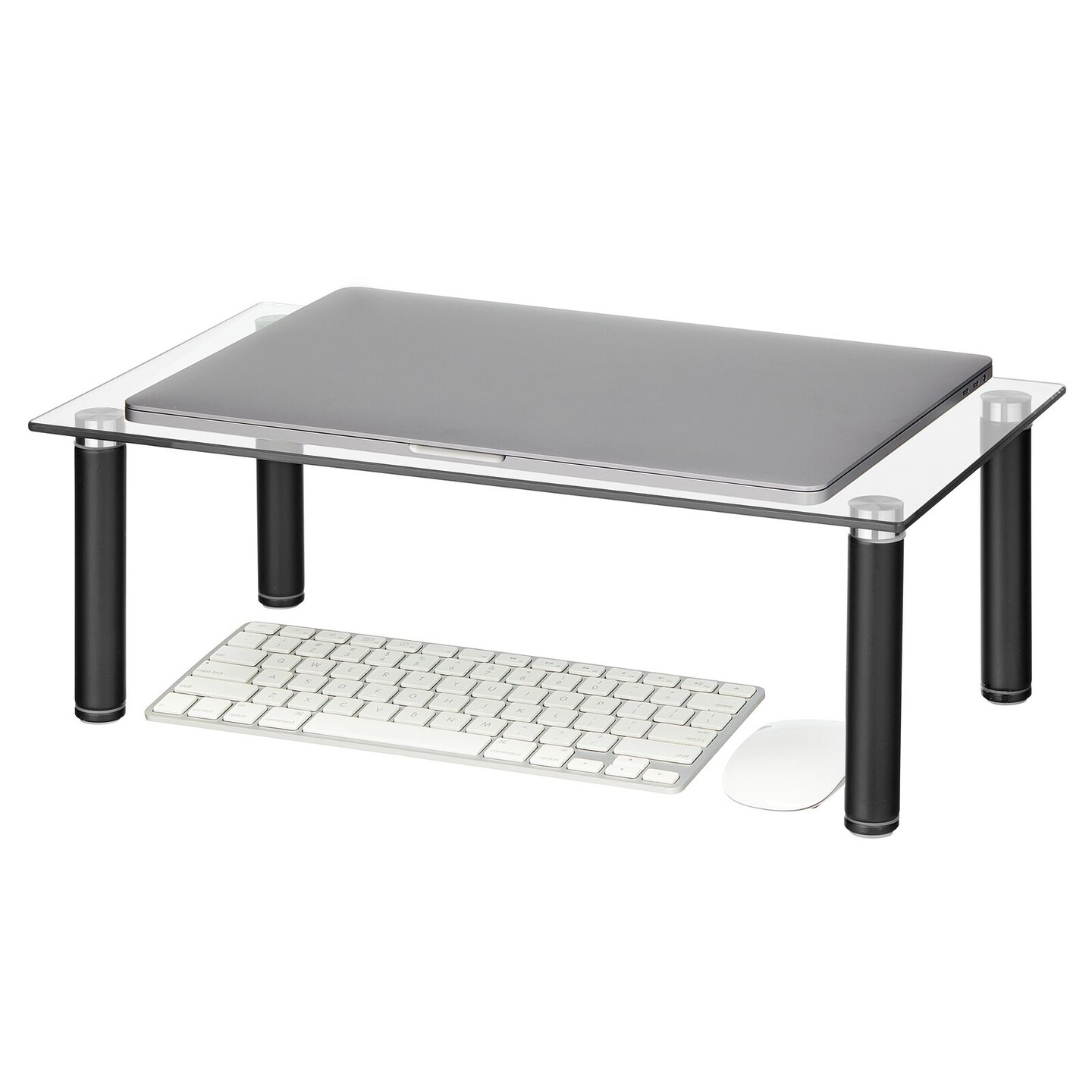 mDesign Flat Platform Riser Shelf for Laptop Computer or TV