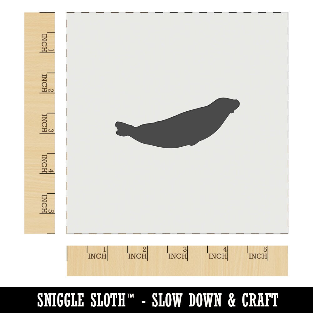 Seal on Tummy Solid Wall Cookie DIY Craft Reusable Stencil