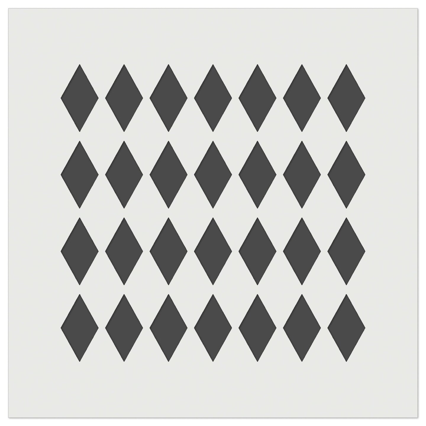 Diamond Harlequin Pattern Wall Cookie DIY Craft Reusable Stencil
