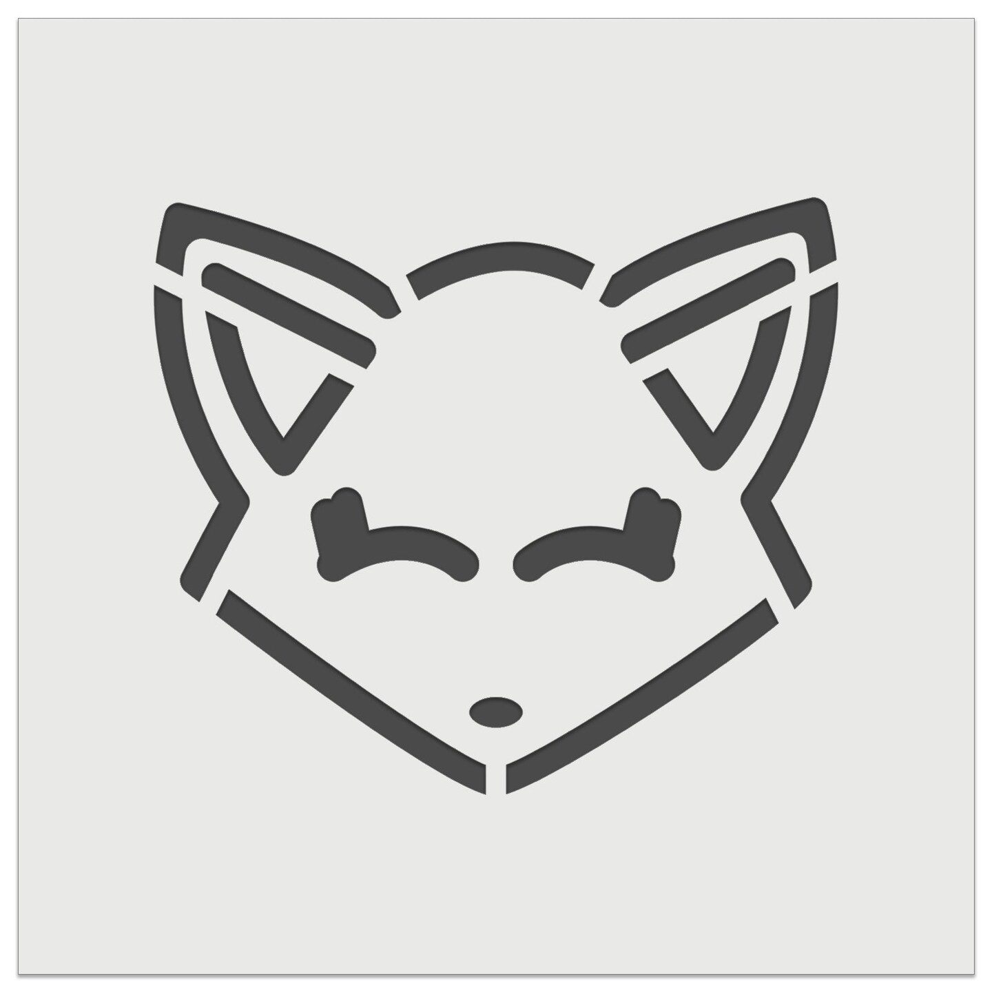 Fox Face Wall Cookie DIY Craft Reusable Stencil