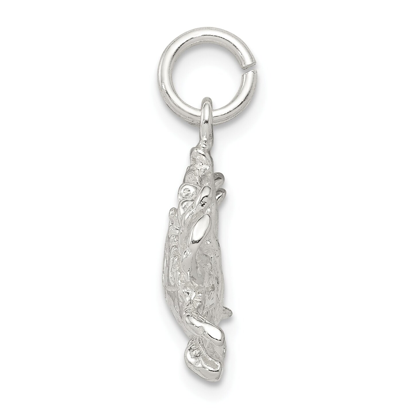 Sterling Silver Crab Charm Pendant Cancer Jewelry 17mm x 22mm