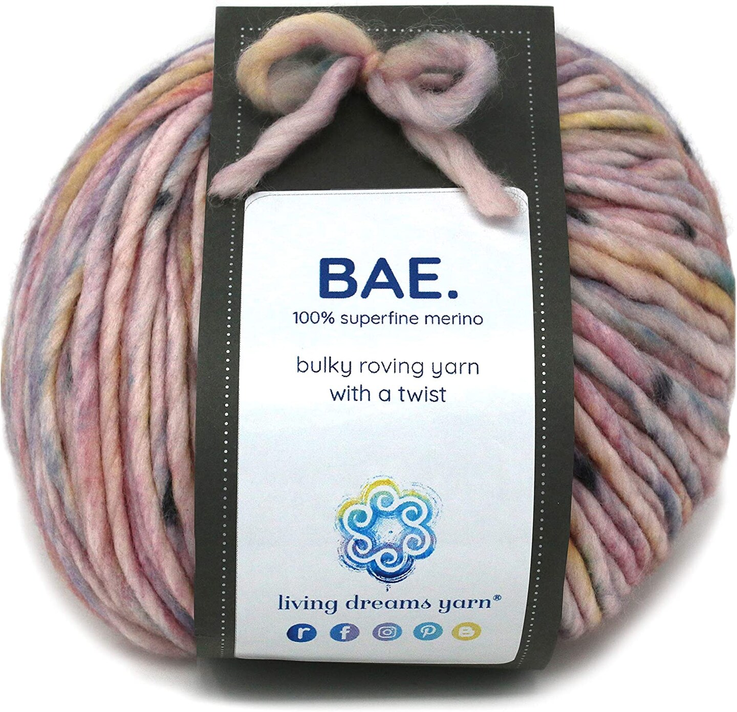 BAE: 100% Extrafine Merino Wool Bulky Weight Roving Yarn. Cuddly, Strong & Super Soft for Next to Skin Winter Knits.