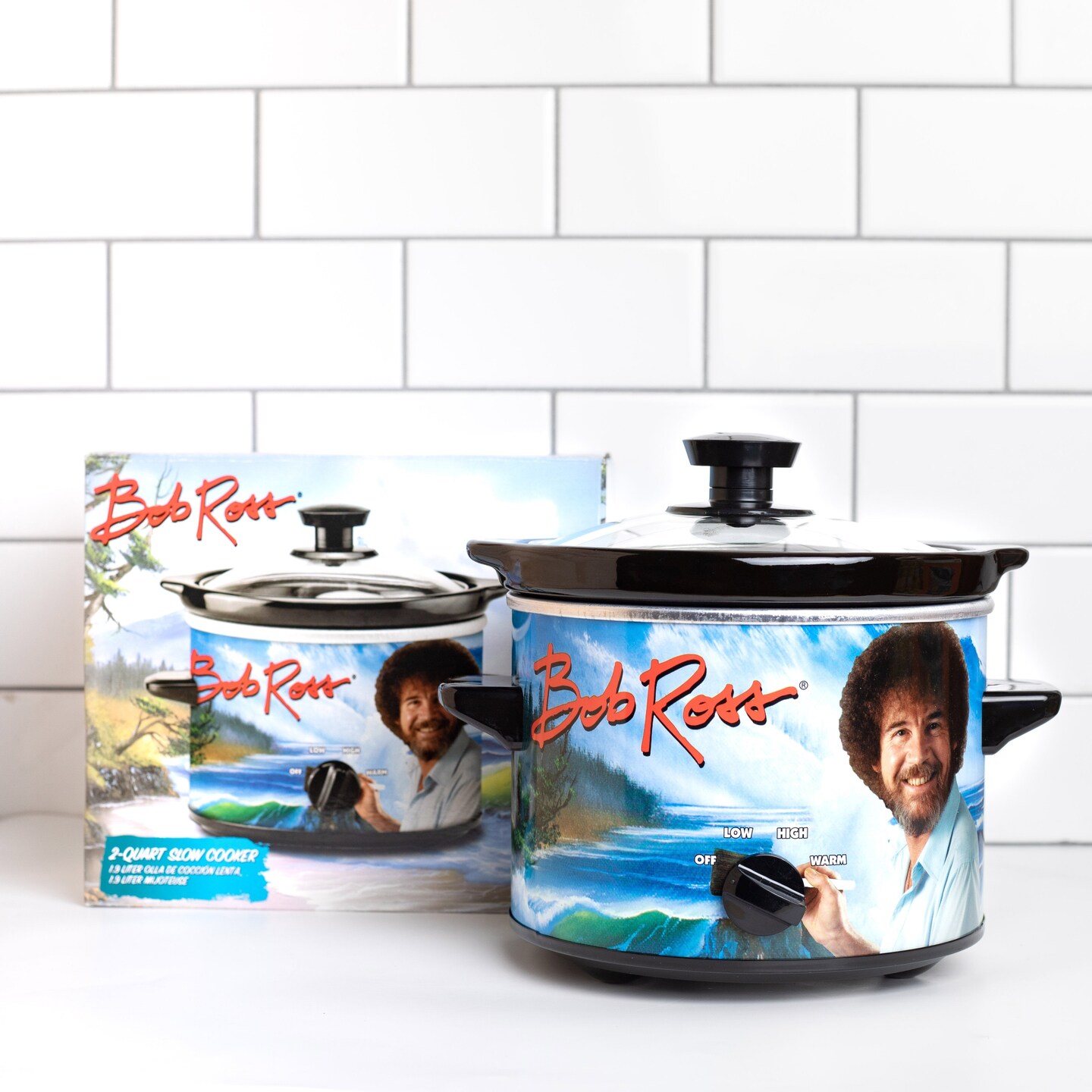 Uncanny Brands Bob Ross 2-Quart Slow Cooker