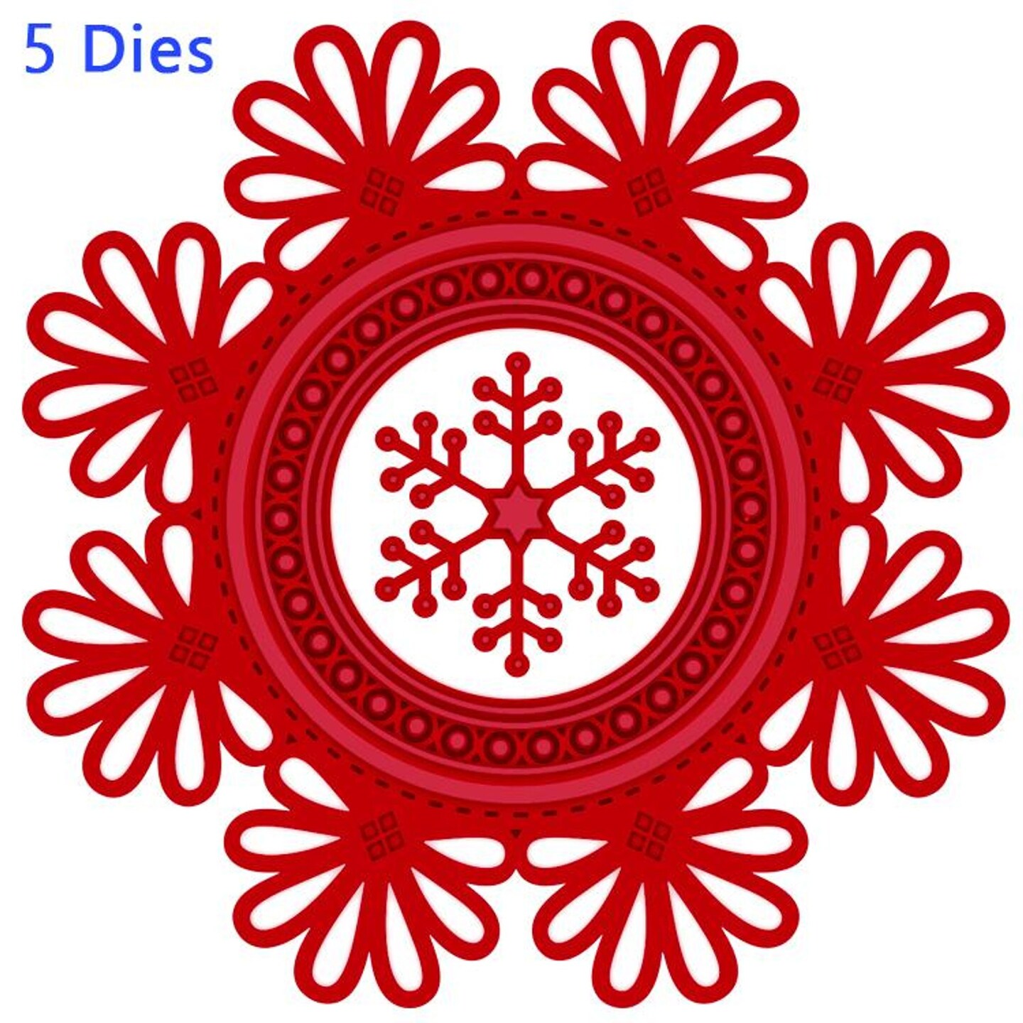 Snowflake Expression Creative Expressions Festive Collection Looped Snowflake Frame Die ...