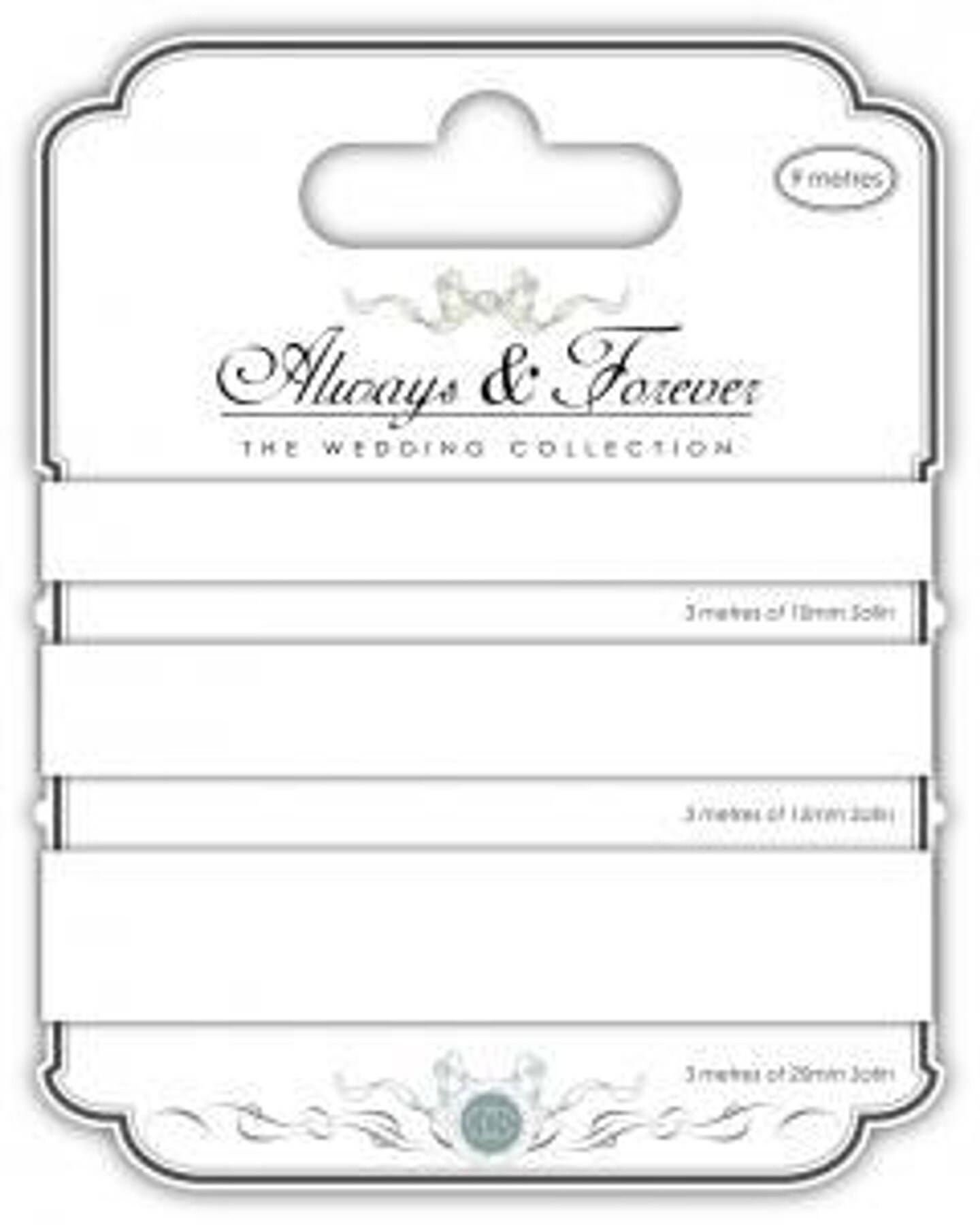 Creative Expressions  Satin Ribbon - White