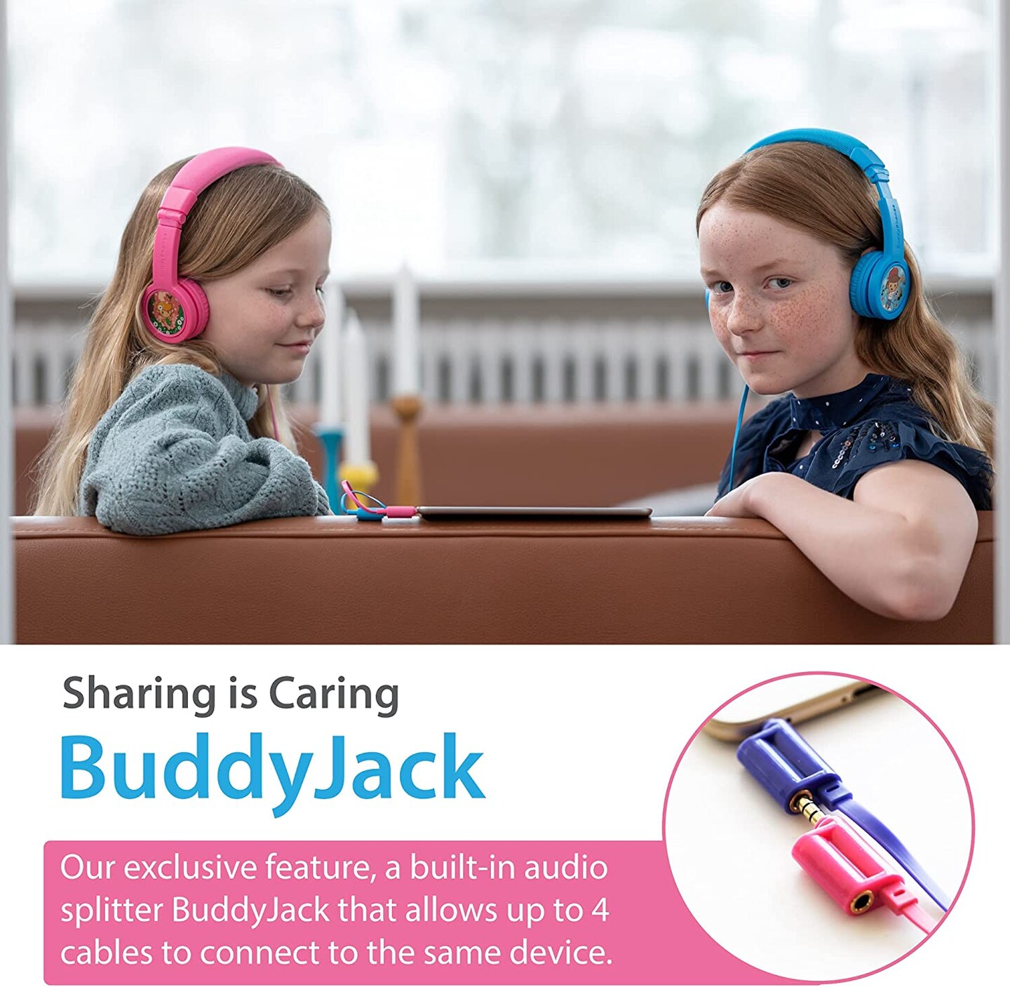 BuddyPhones Explore Plus Foldable with Mic , Sun Yellow