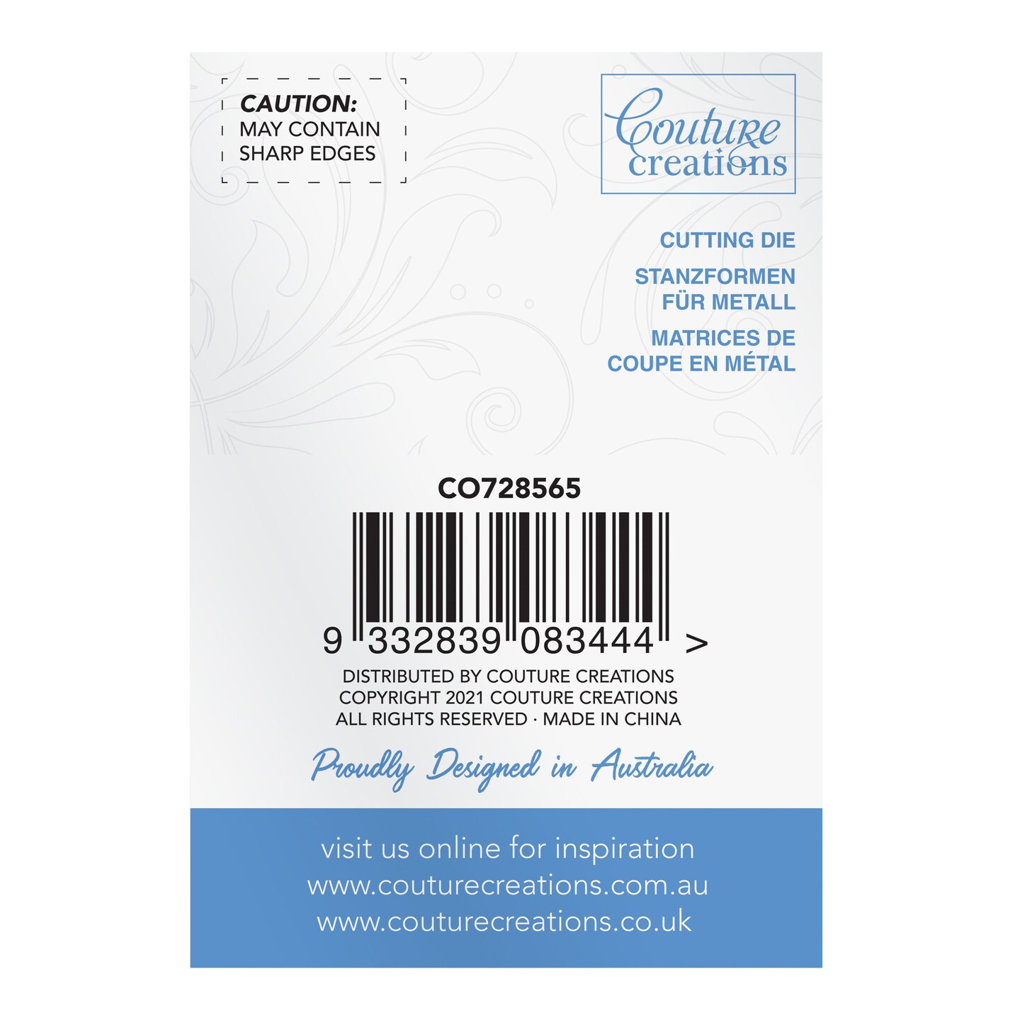 Couture Creations Holly Centrepiece Mini Cutting Die (1pc)
