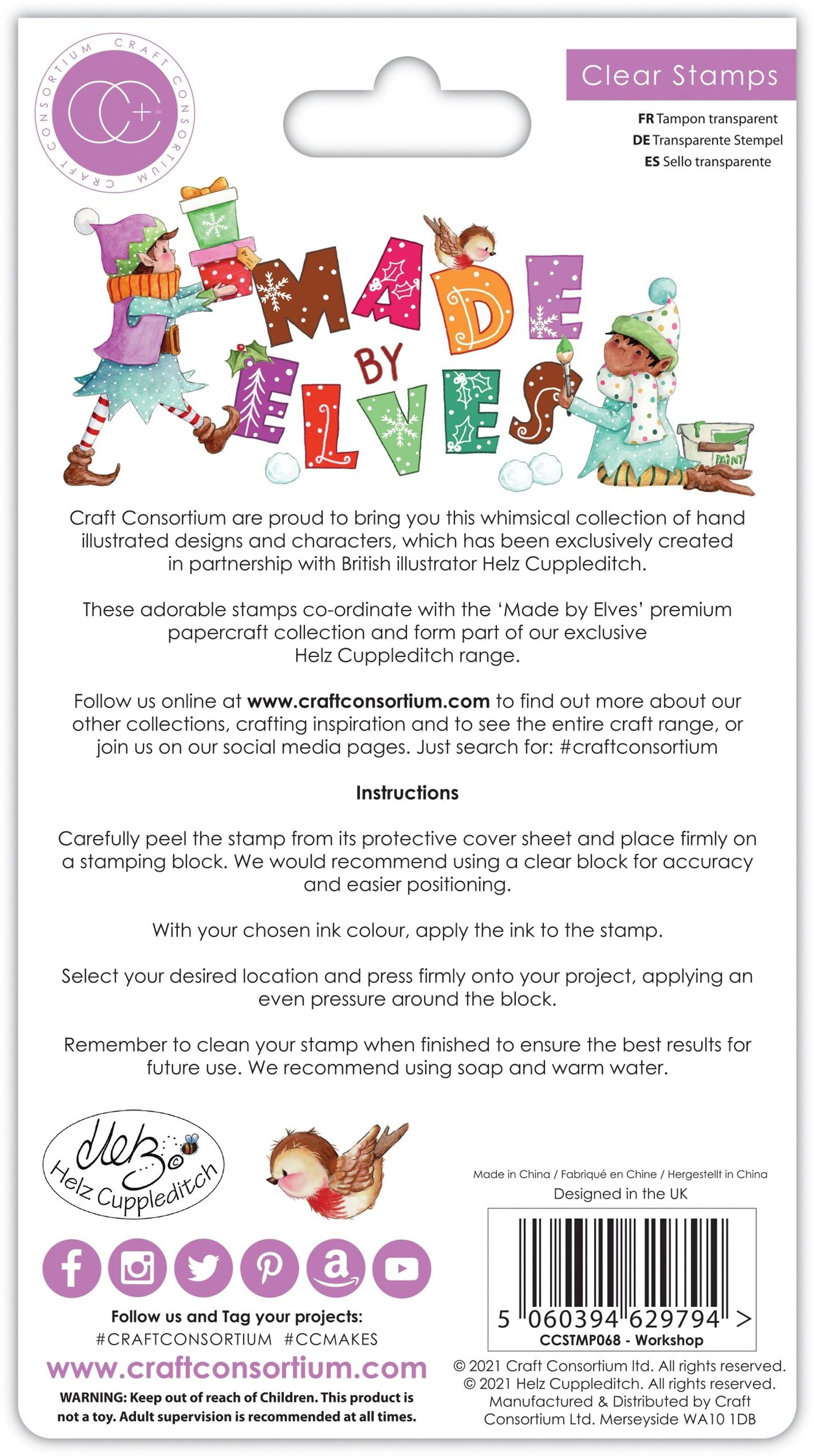 Craft Consortium Made by Elves - Stamp Set - Workshop