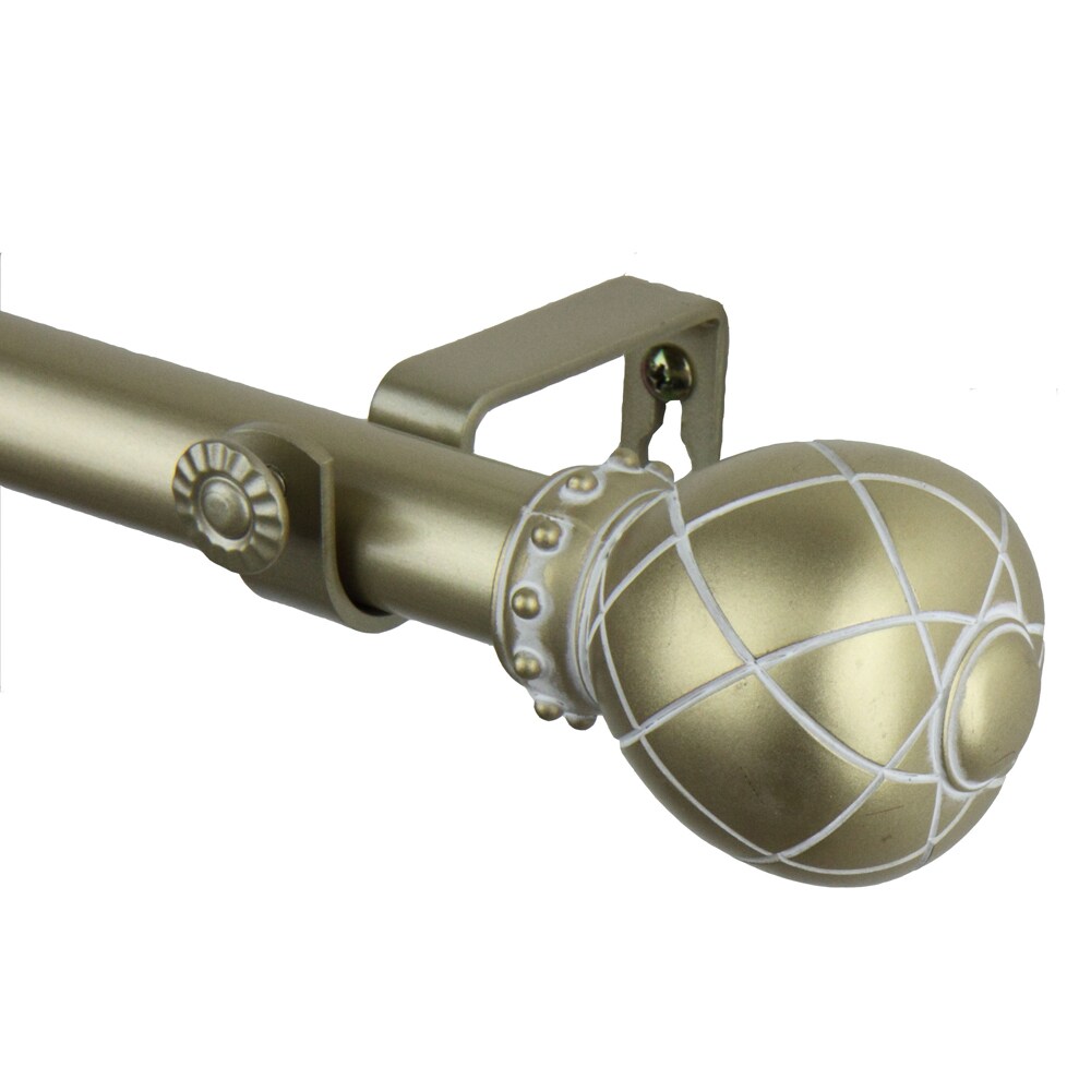 Rod Desyne Home Decorative Supreme Curtain Rod 28-48 inch - Light Gold