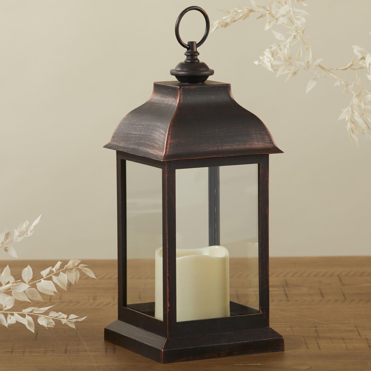 6PCS LED Decorative Lanterns, Kate Aspen Copper Vintage Rustic Home Décor Lantern Tabel Centerpiece for Wedding, Bridal Shower, Anniversary Party - Manchester