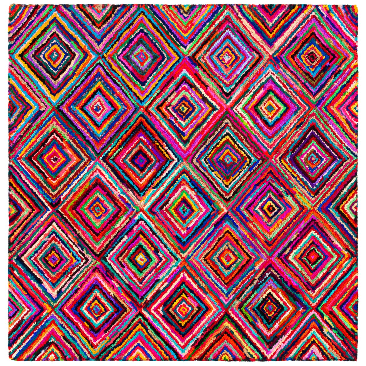 Safavieh Nantucket Collection Nan317A Handmade Multi Rug Hand Tufted Rug Carpet