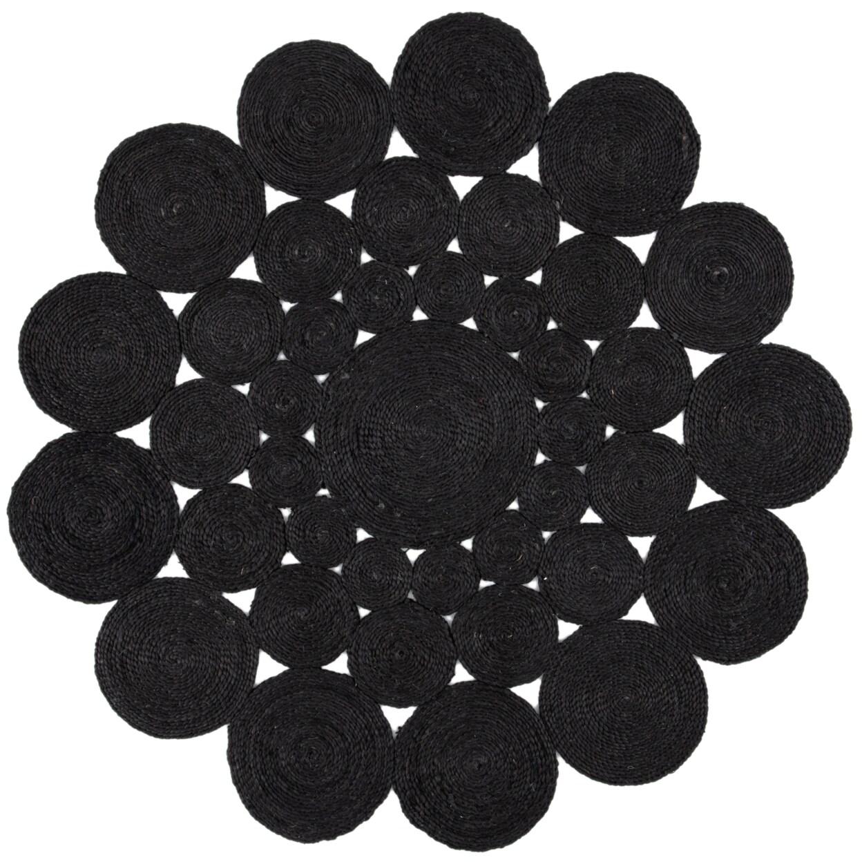 Safavieh Natural Fiber Nf363D Handwoven Black Rug Area Rug Textured Carpet