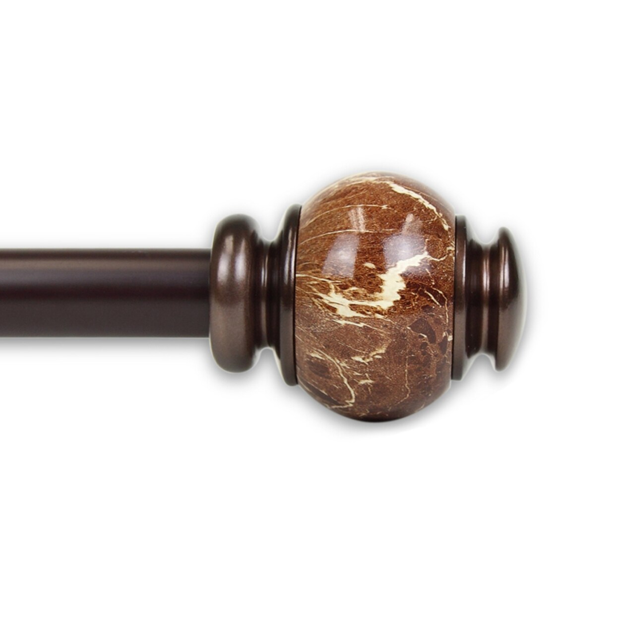 Hermosa Home   Alabaster 1&#x22; Curtain Rod - Bronze