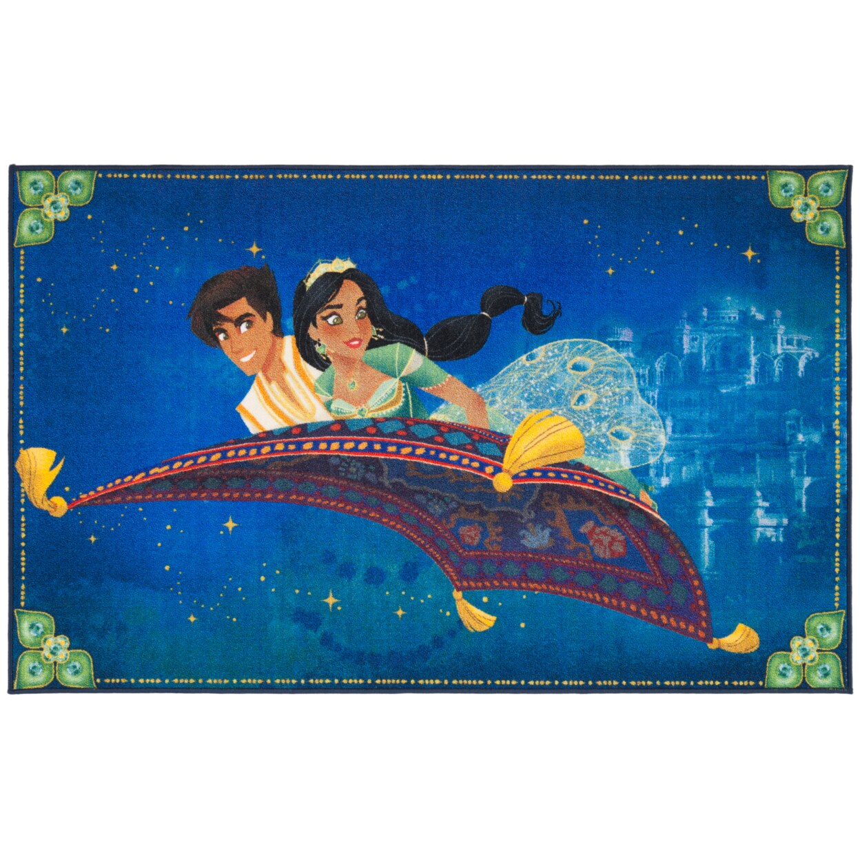 Safavieh Disney Rugs Dsn536M Blue / Green Rug Area Rug Carpet Shag Kids Room