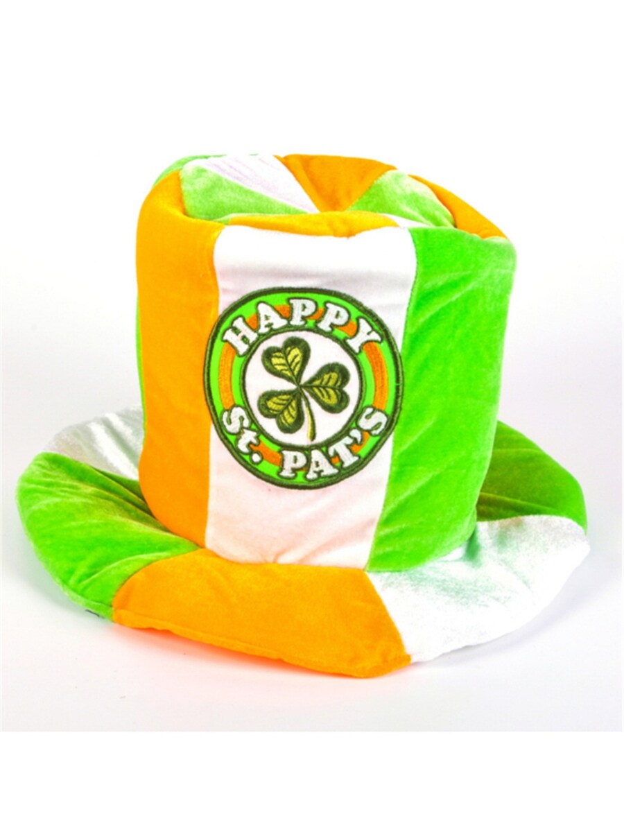 Saint Patricks Day Green Happy St. Pats Costume Irish Flag Top Hat