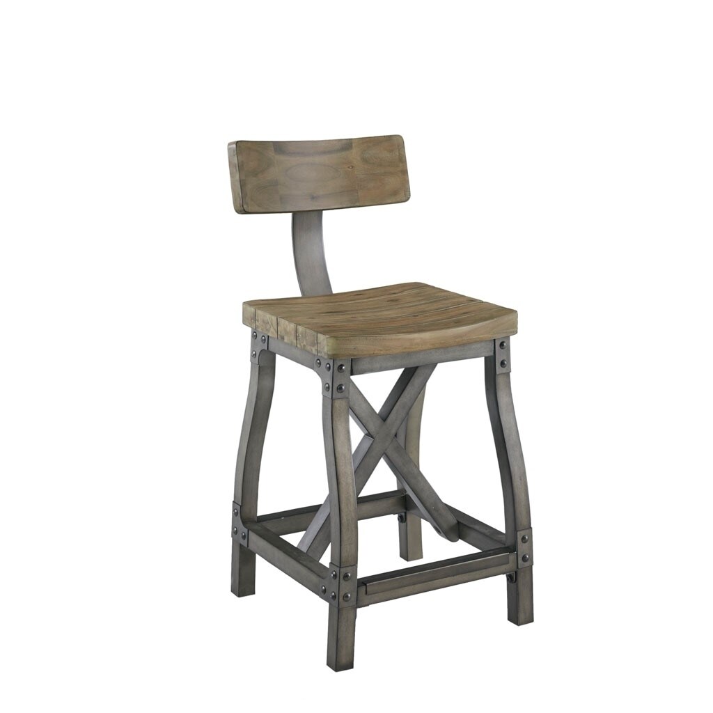 Gracie Mills   Milton Sleek Comfort Counter Stool with Back Support - GRACE-5266