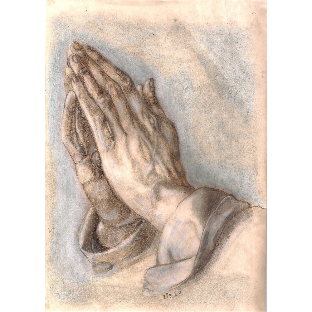Posterazzi Praying hands study Poster Print by  Albrecht D rer