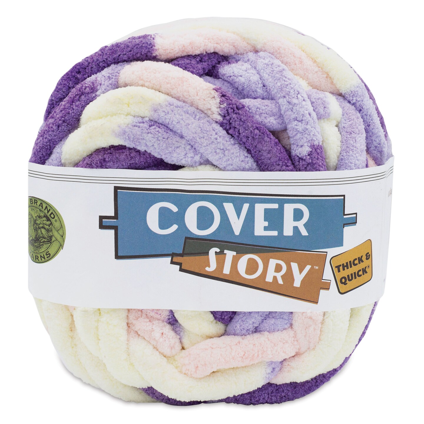 Lion Brand Cover Story Thick &#x26; Quick Yarn - Lavender Fields, 39 yards