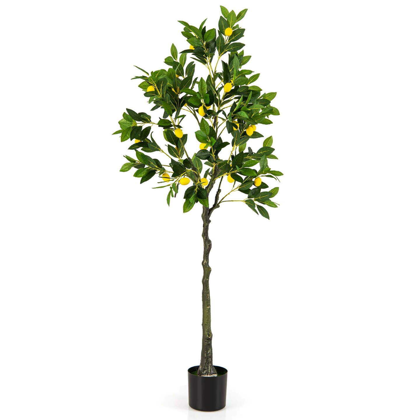 Costway 1/2 PCS 5.2 FT Tall Artificial Lemon Tree with Lemon Fruits, Cement  Pot for Porch, Office, Size: 1PC, Model: HCST01297 | Michaels