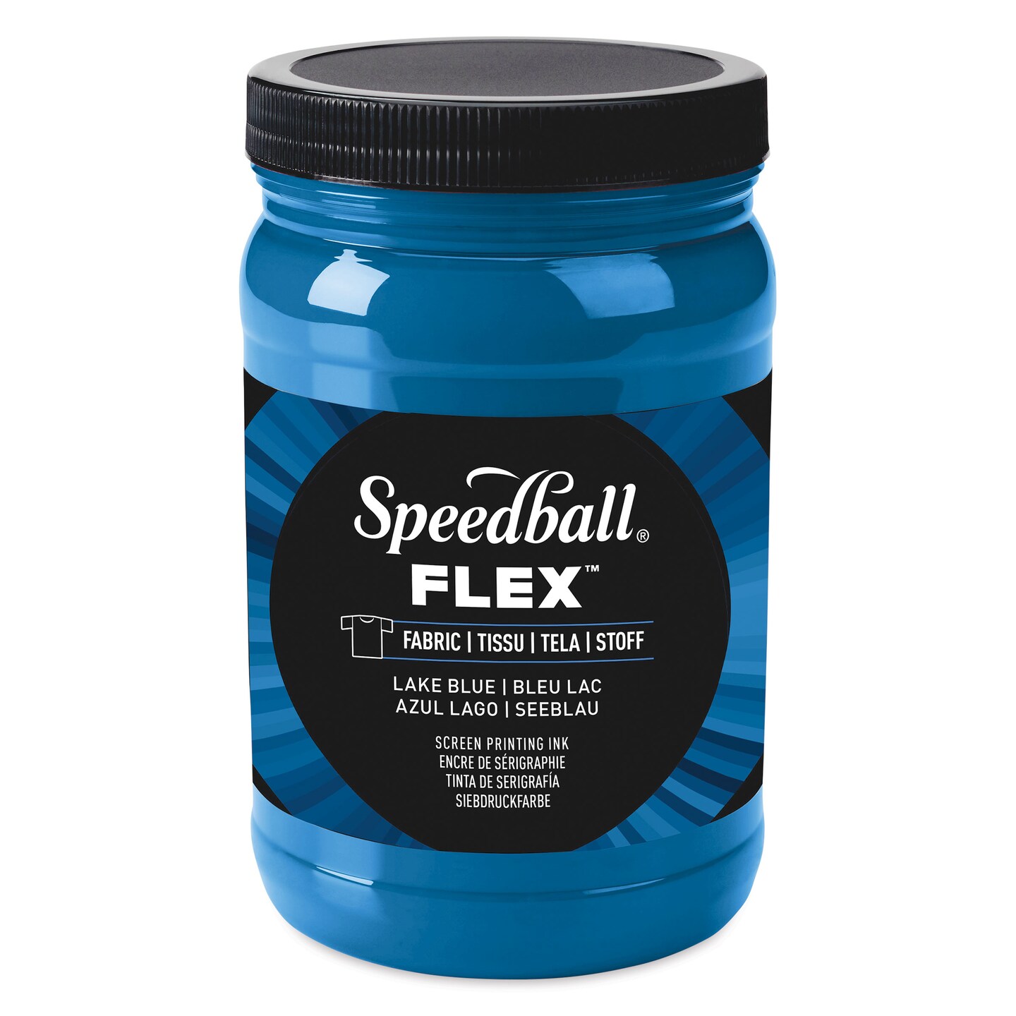 Speedball Flex Screen Printing Fabric Ink - Lake Blue, 32 oz