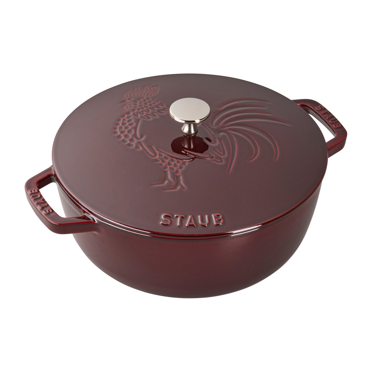 STAUB Cast Iron 3.75-qt Essential French Oven Rooster