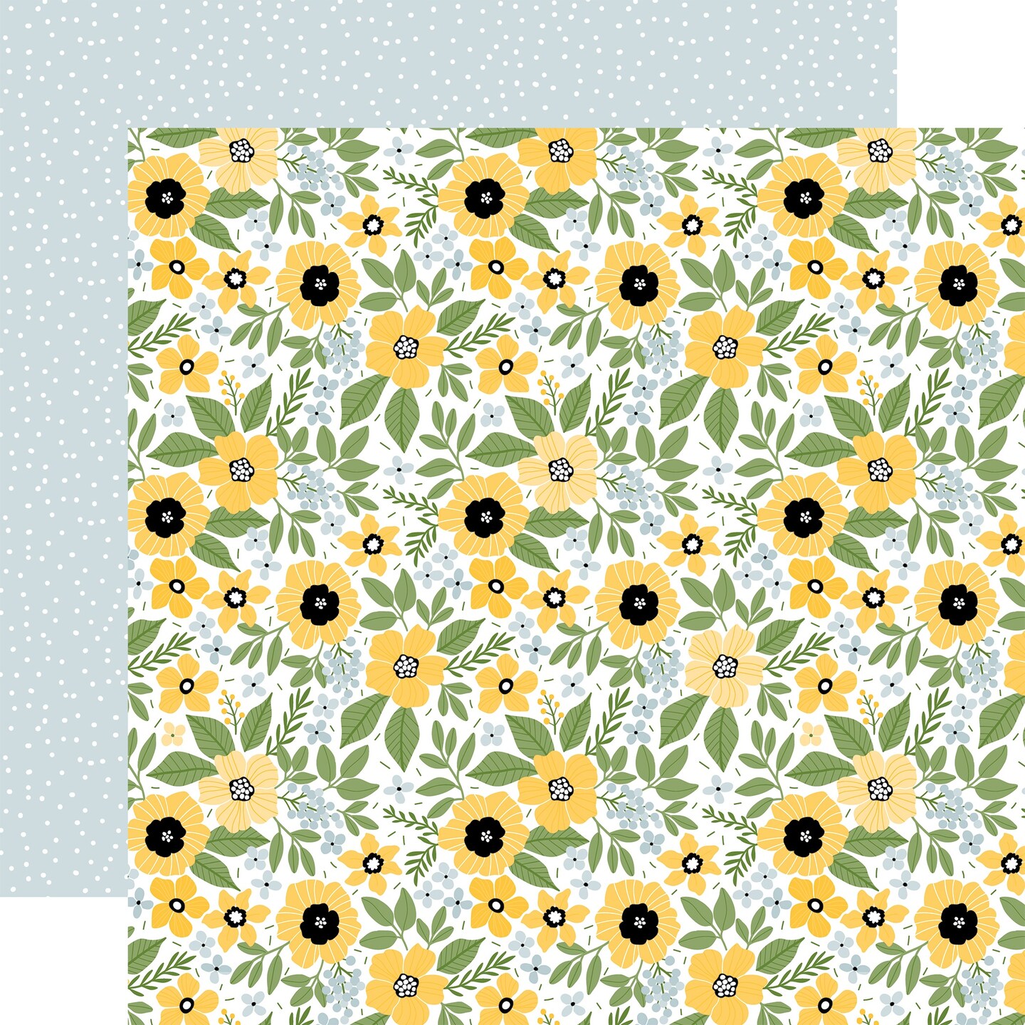 Bee Happy Double-Sided Cardstock 12&#x22;X12&#x22;-Happy Floral