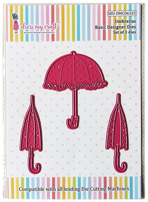 Dress My Craft Basic Designer Dies-Umbrellas