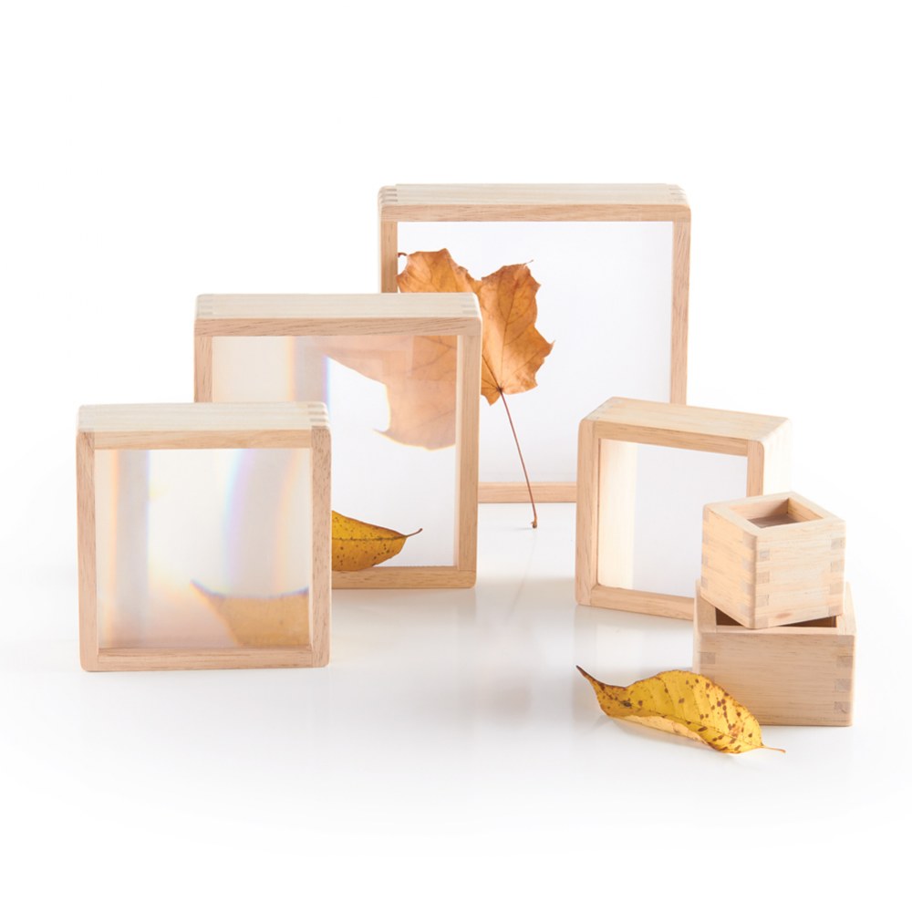Guidecraft Wooden Magnification Stacking Blocks