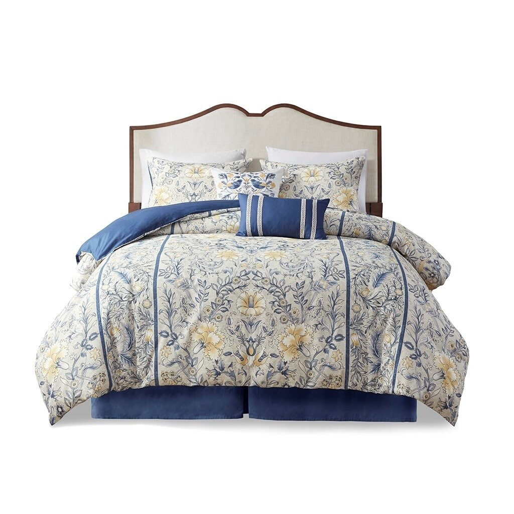 Gracie Mills   Marlon 6-Piece Botanical Cotton Comforter Set - GRACE-13945