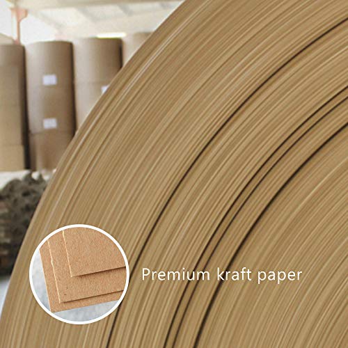 Brown Craft Paper Bag with handled Craft Treat Bags 8.5 * 5.5 * 2.5 Inch for Wedding Party Business (50pcs