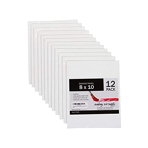 Academy Art Supply Canvases Panels 8 x 10 inch 100 Cotton