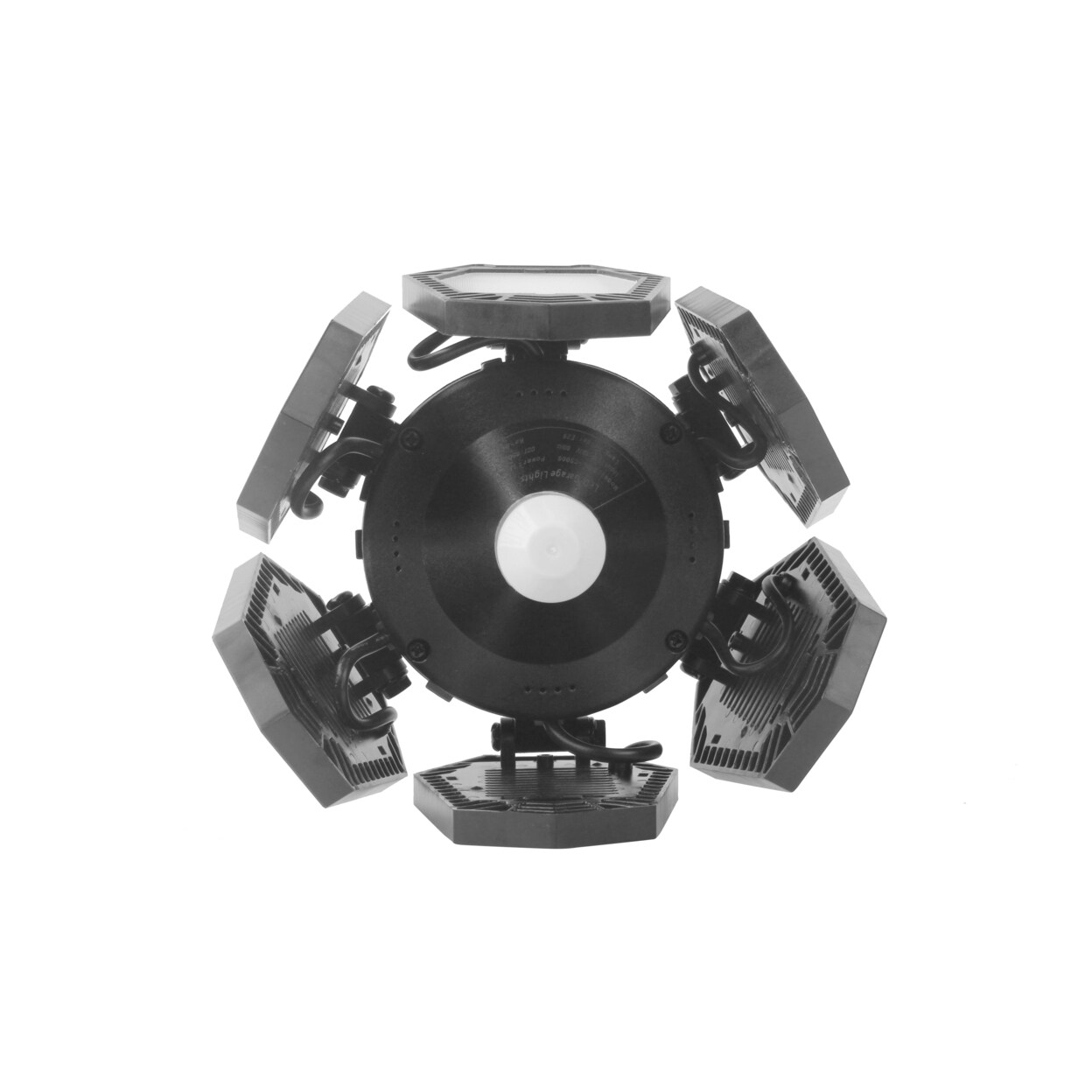 SKUSHOPS 150W LED Garage Light with Motion Sensor 144 LED 15000 Lumens 6500K Deformable Foldable Shop Light with 6 Adjustable Panels