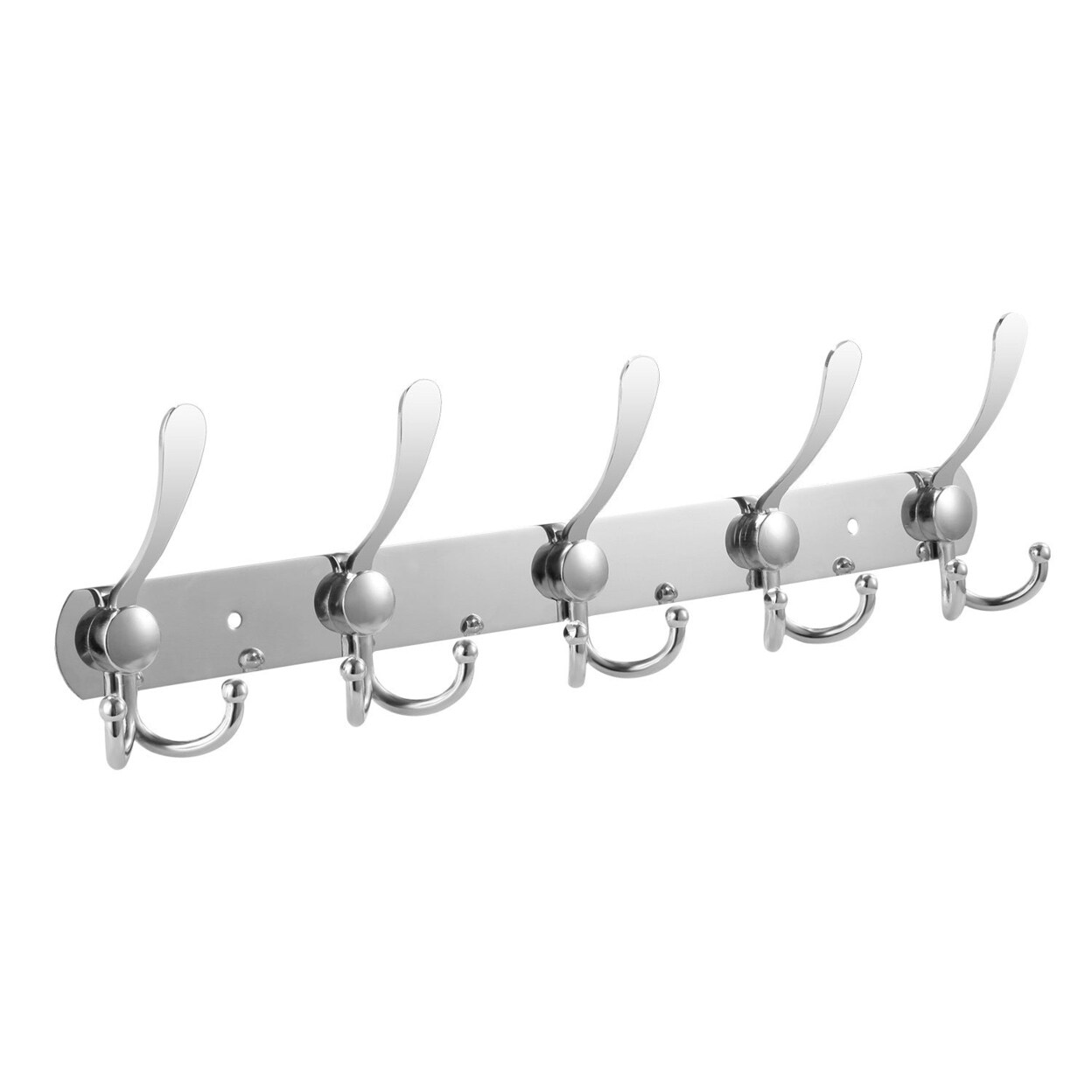 SKUSHOPS Wall Mount Coat Hook 15 Hooks Stainless Steel Clothes Hangers Rack  Robe Hat Towels Hook Coat Rack Hook