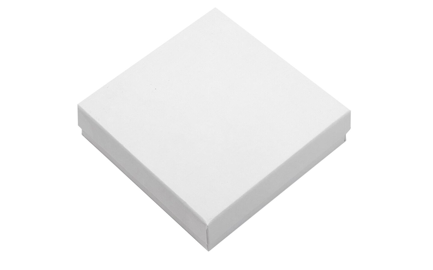 EBL Jewelry Box W/Filling 3.5x3.5&#x22; White UPC6pc pk