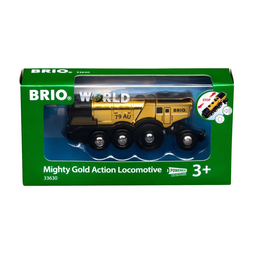 BRIO Mighty Gold Action Locomotive BRIO World Train