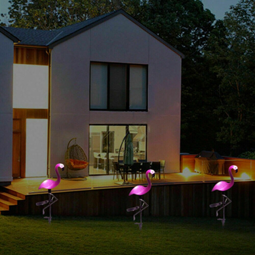 Solar Flamingo Light Waterproof Outdoor Solar Pathway Led Light for ...